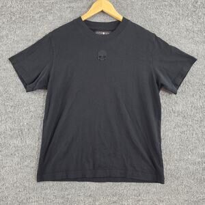 Hydrogen Shirt Mens Medium Hydrogen H2J Skull Tee Black Luxury Sportswear Street